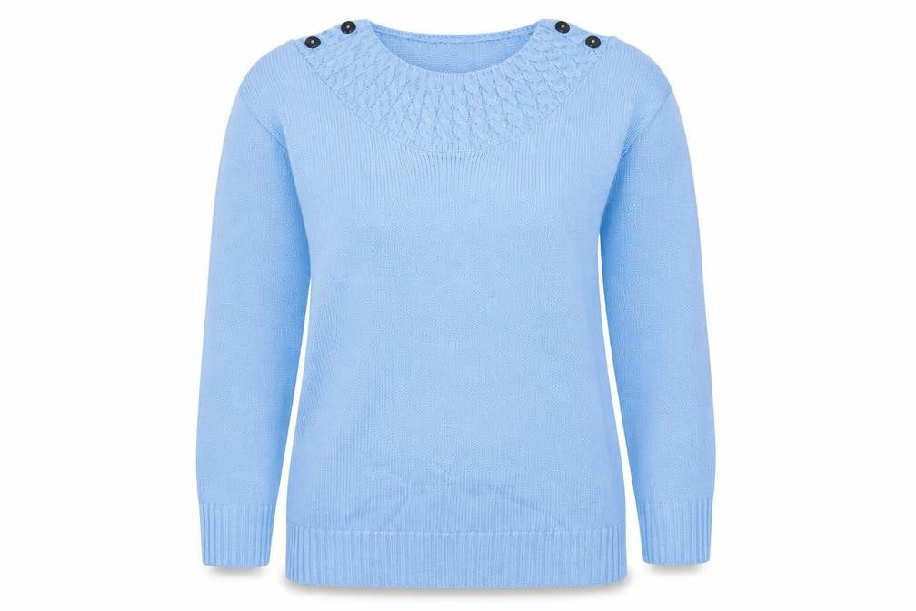 Choice Womens Blue   Pullover Jumper Size S