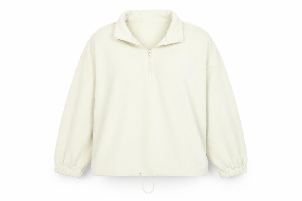 Missguided Womens Beige   Henley Jumper Size 12