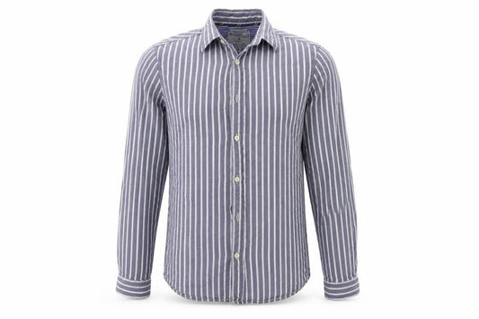 Next Mens Black Striped   Button-Up Size M