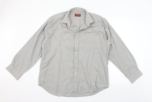 JONELLE Mens Grey    Button-Up Size L