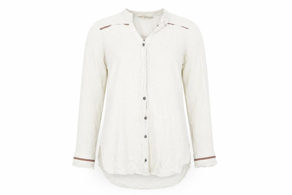 Cream Womens White   Basic Button-Up Size 10