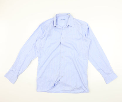 Louis Philippe Mens Blue    Button-Up Size 15
