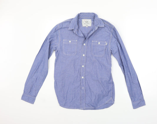 HUF Womens Blue   Basic Blouse Size S