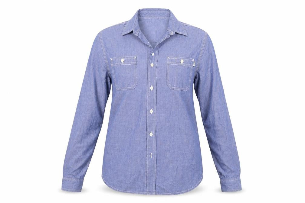 HUF Womens Blue   Basic Blouse Size S