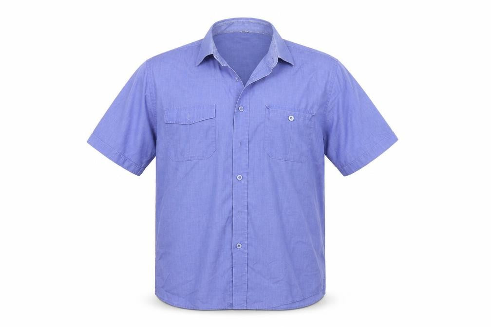 Vintage Mens Blue    Button-Up Size L