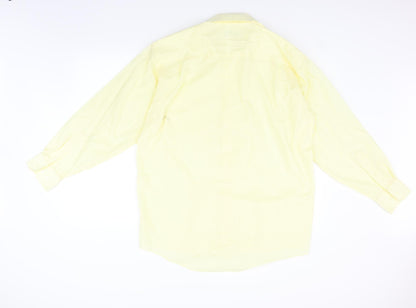 ENRO Mens White    Button-Up Size 16