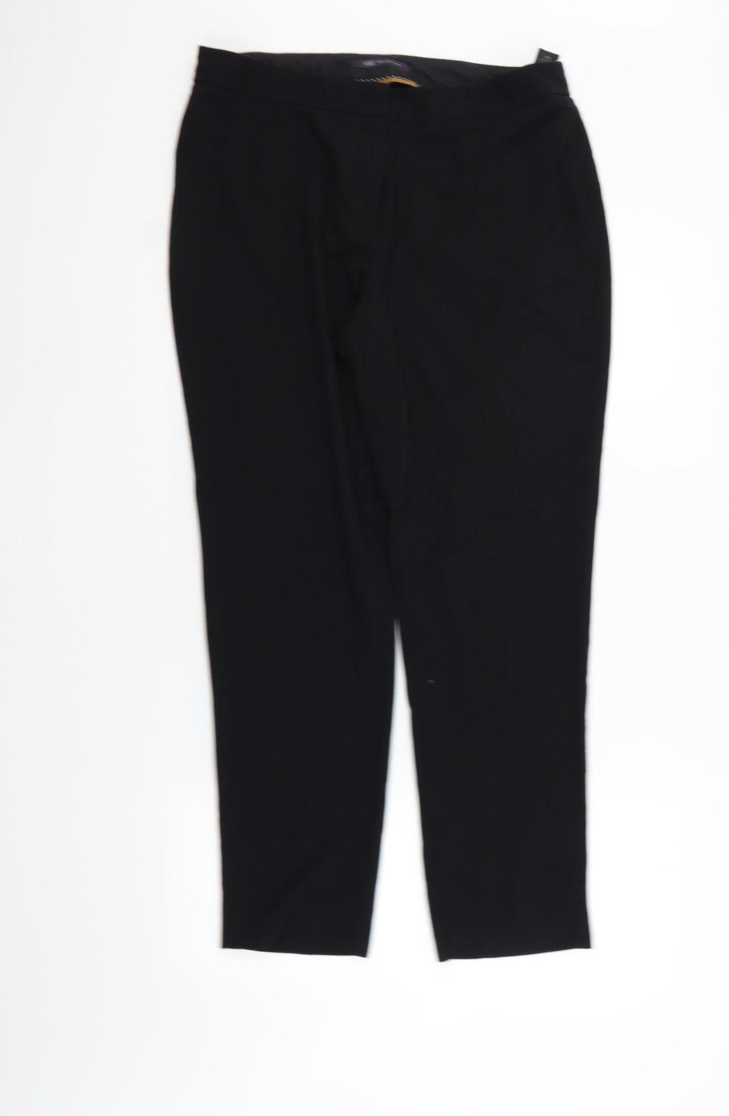 Marks and Spencer Womens Black   Trousers  Size 14 L26 in