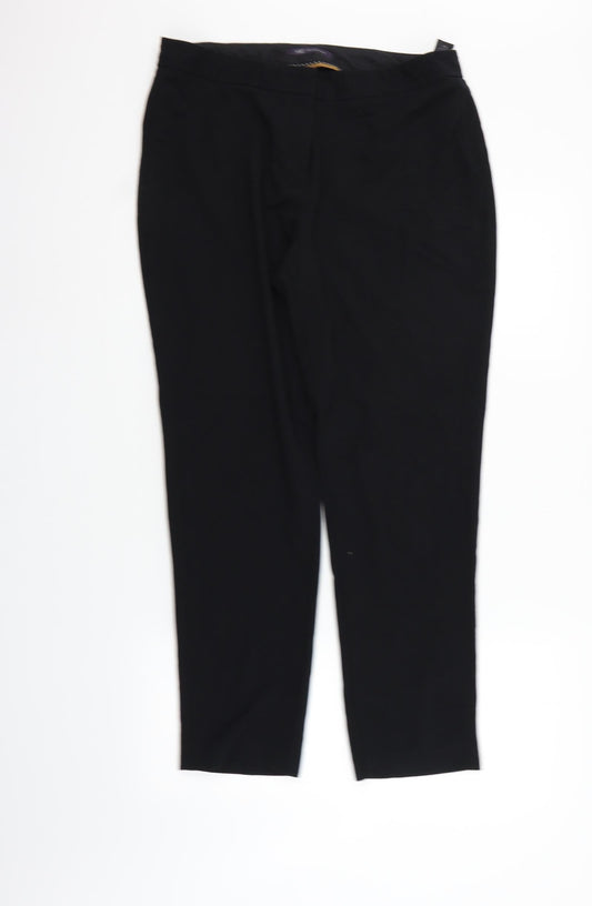 Marks and Spencer Womens Black   Trousers  Size 14 L26 in
