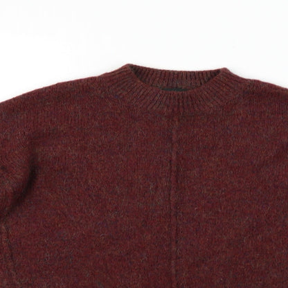Preloved Topshop Womens Red   Henley Jumper Size 10 - Detail