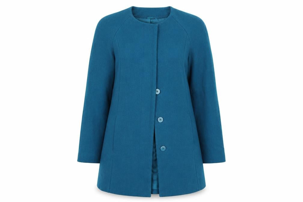 Dorothy Perkins Womens Blue   Jacket Coat Size 10