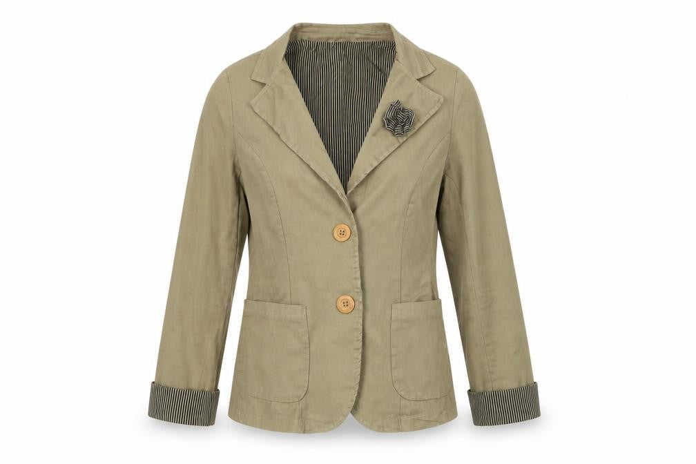 Preworn  Womens Green   Jacket Coat Size M