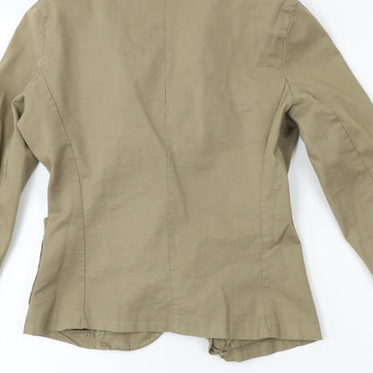 Preworn  Womens Green   Jacket Coat Size M
