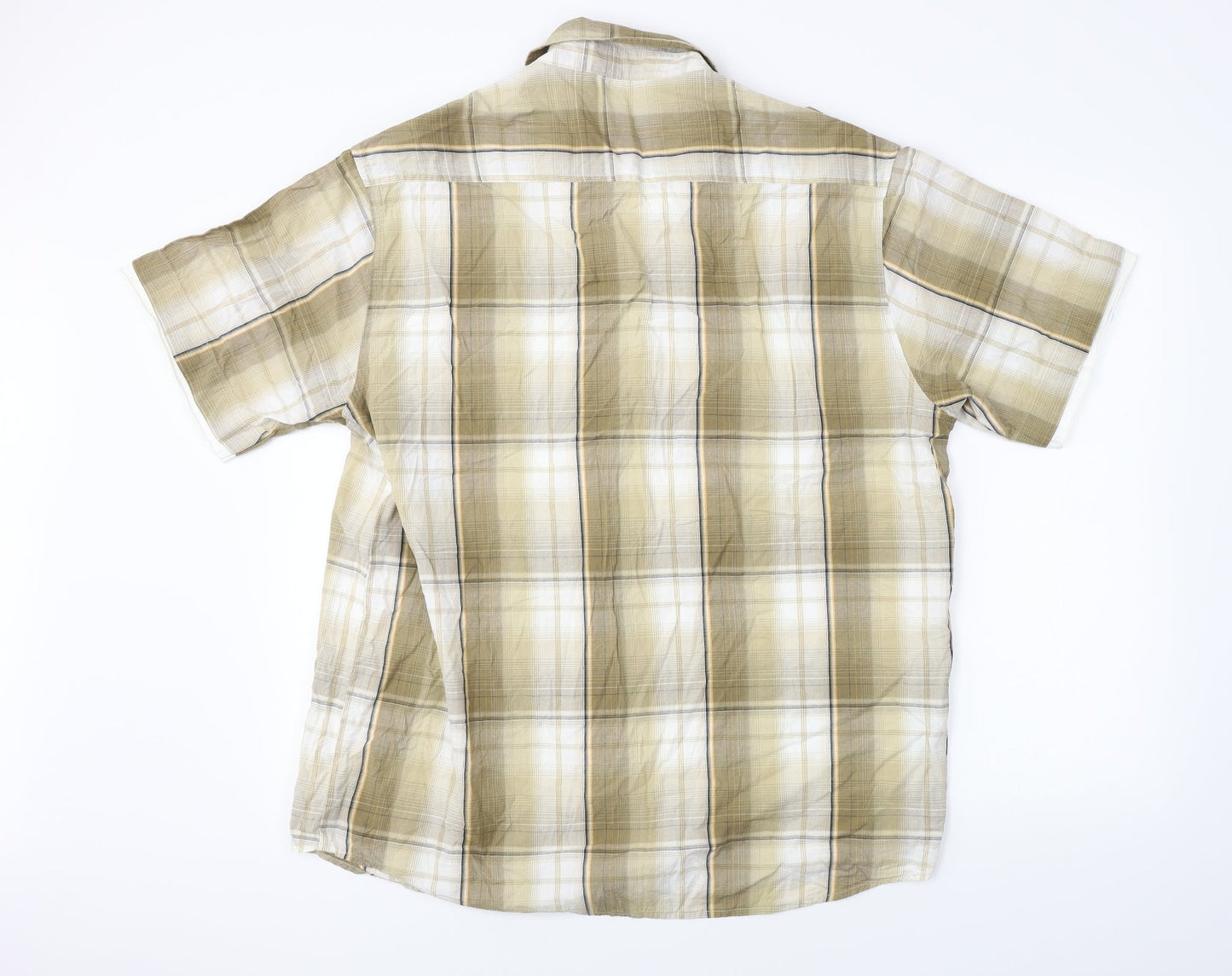 BHS  Mens Brown Check   Button-Up Size XL