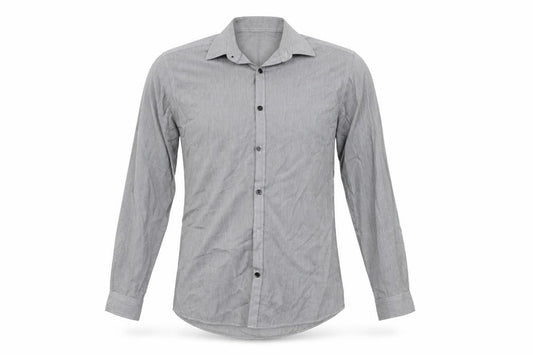 B&W Mens Grey    Button-Up Size 15