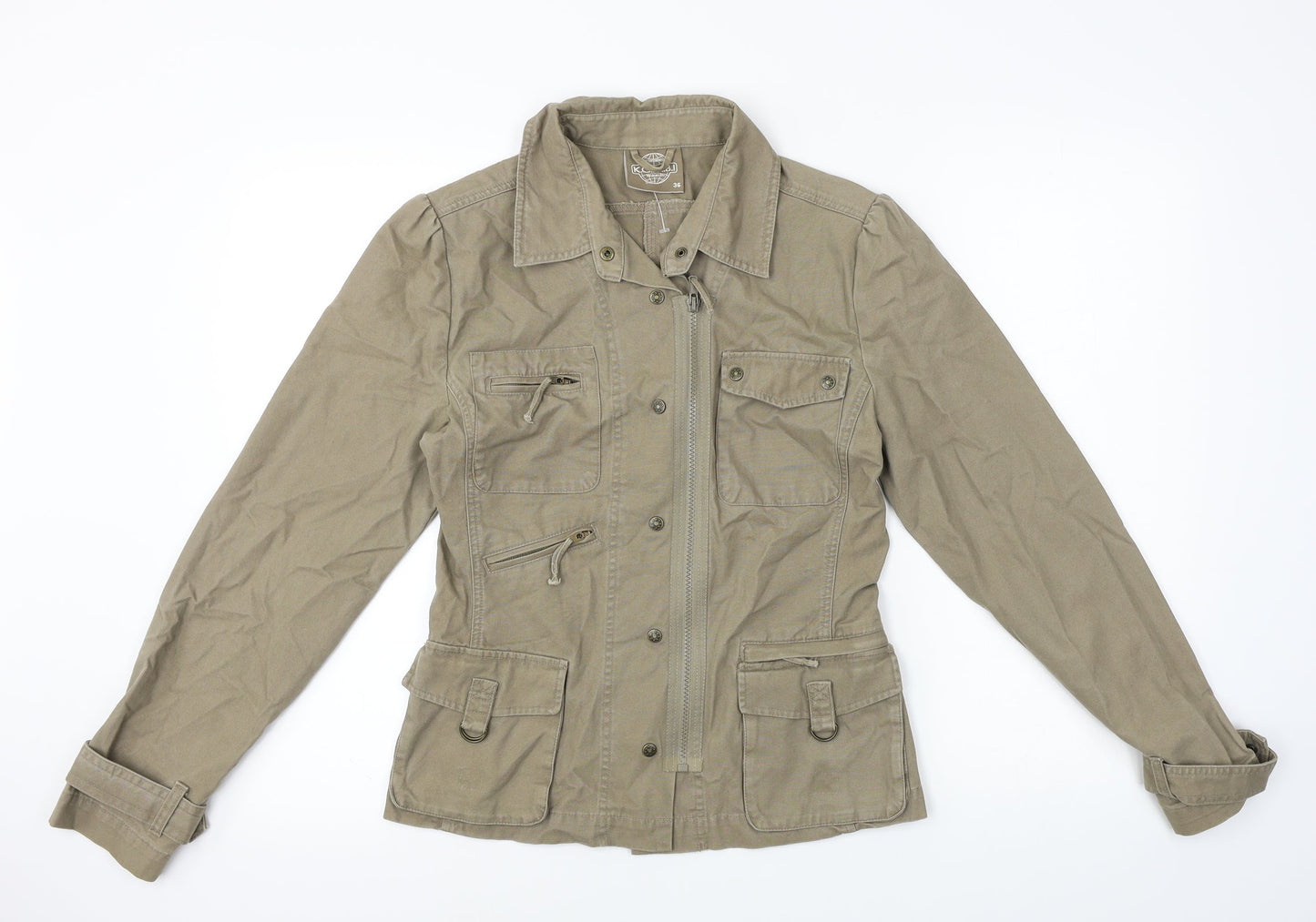 k.o.m.b.i Womens Brown   Jacket Coat Size 8