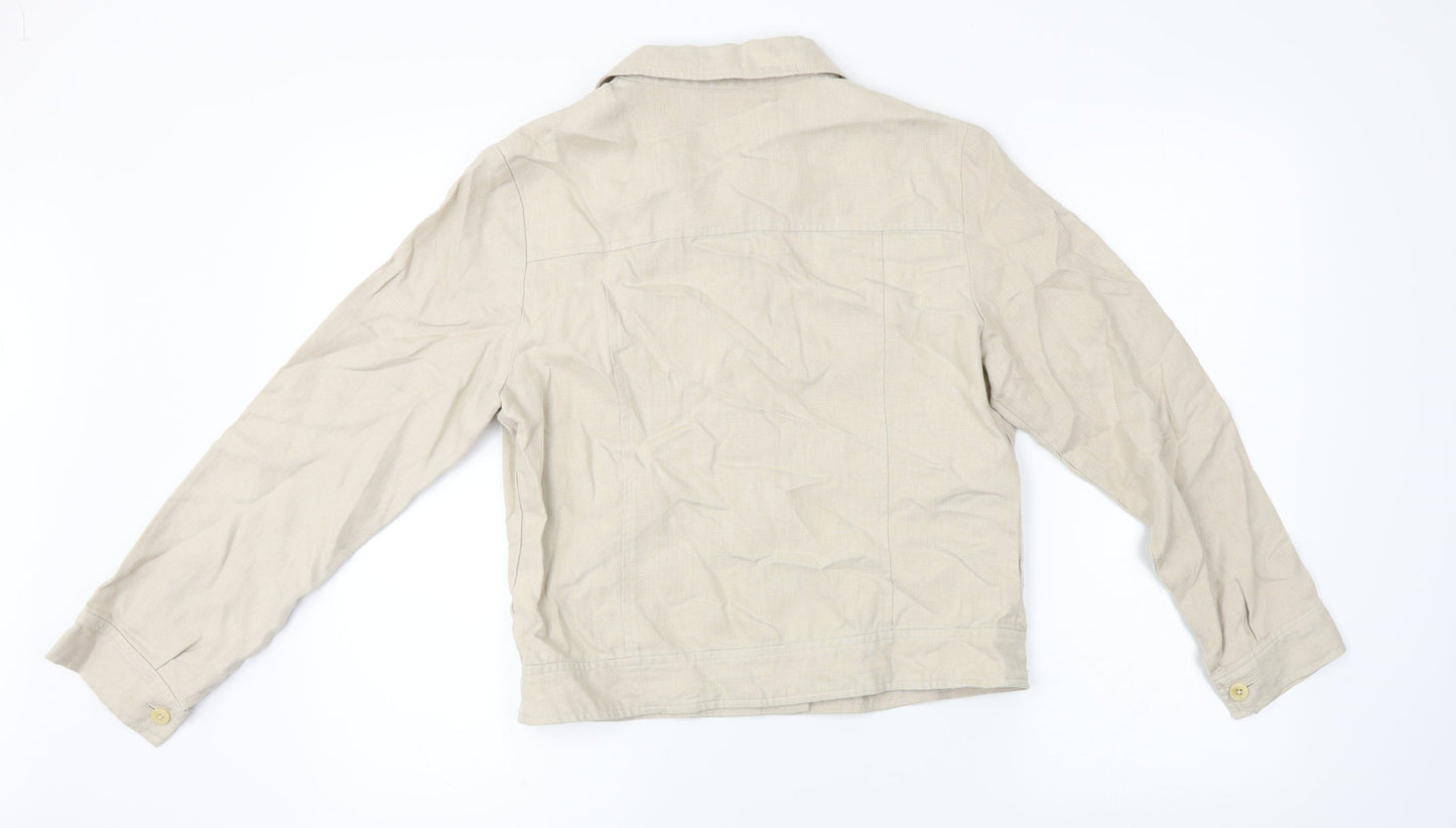 Kaliko Womens Beige   Jacket Coat Size 10