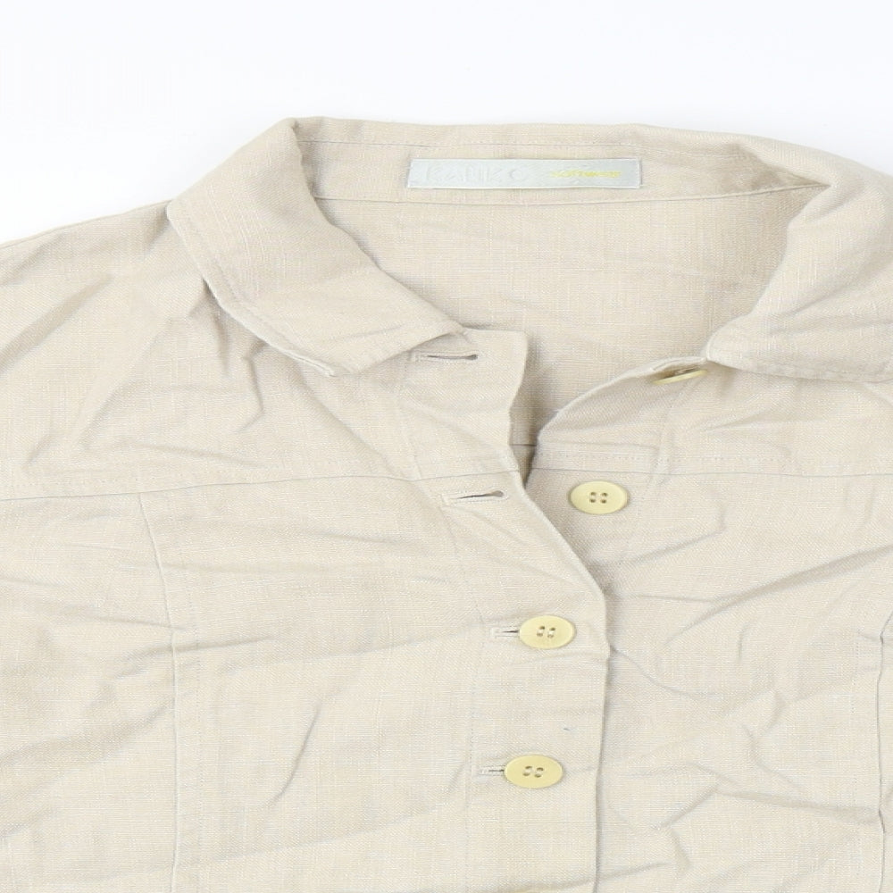 Kaliko Womens Beige   Jacket Coat Size 10