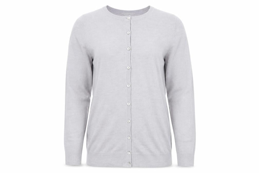 Love Knitwear   Womens Grey   Cardigan Jumper Size 8