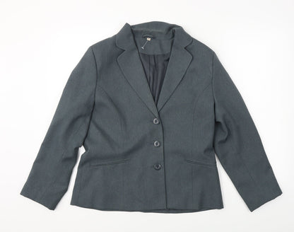 Preworn Womens Grey   Jacket Blazer Size 14
