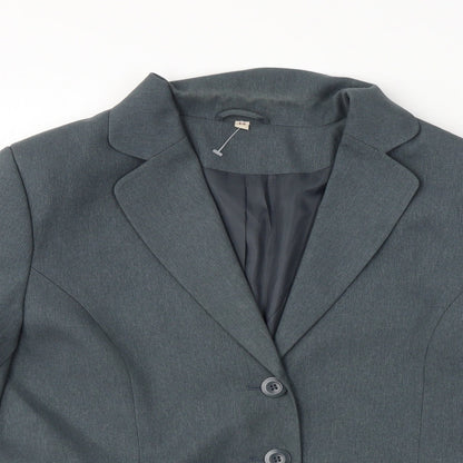 Preworn Womens Grey   Jacket Blazer Size 14