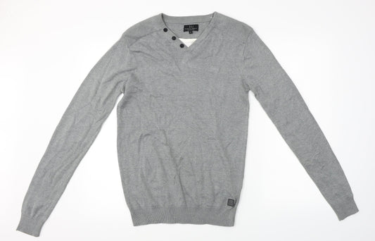 s&j  Mens Grey   Pullover Jumper Size S