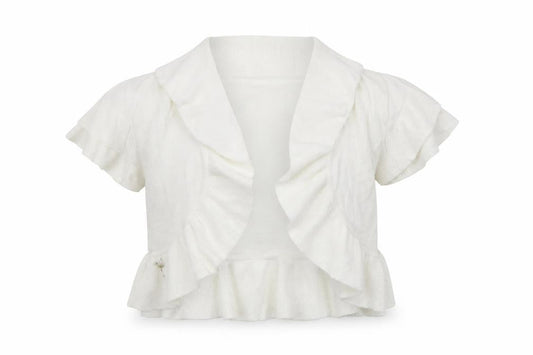 Front view of Principles women’s white cardigan jumper, size S