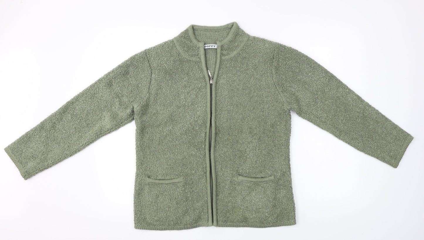POPPPY  Womens Green   Jacket Coat Size 10