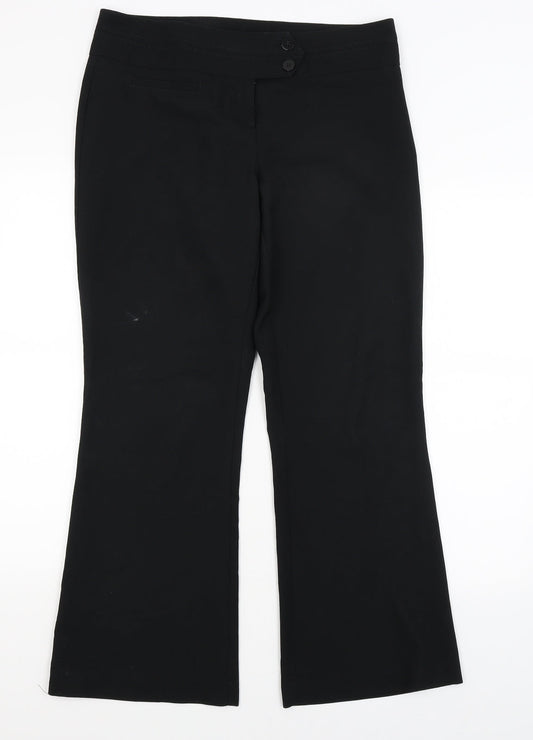Dorothy Perkins Womens Black   Dress Pants Trousers Size 12 L28.5 in