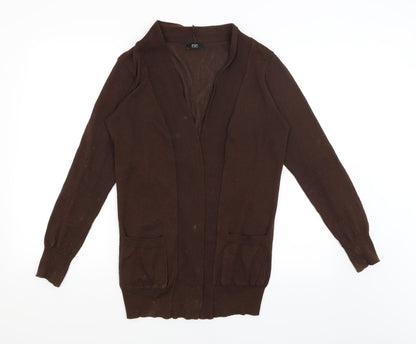 F&F Womens Brown   Wrap Jumper Size 14