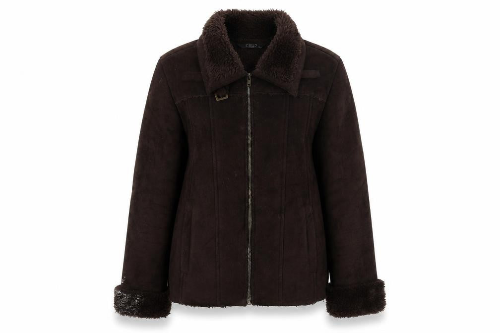 Bonmarché Womens Brown Overcoat Coat Size 16