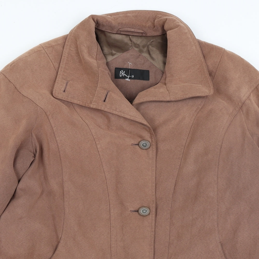 BHS Womens Brown   Overcoat Coat Size 14