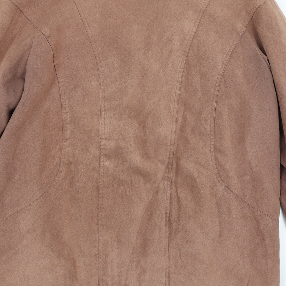 BHS Womens Brown   Overcoat Coat Size 14