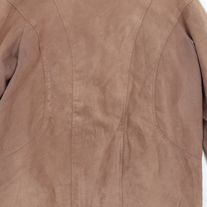 BHS Womens Brown   Overcoat Coat Size 14