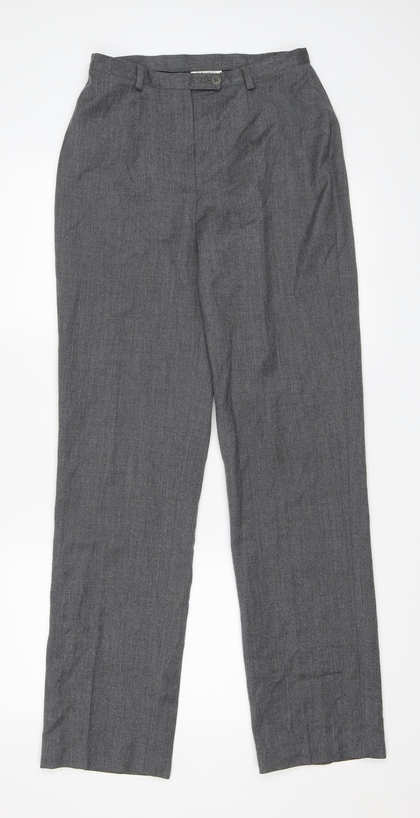 Kaliko Womens Grey   Trousers  Size 10 L31.5 in