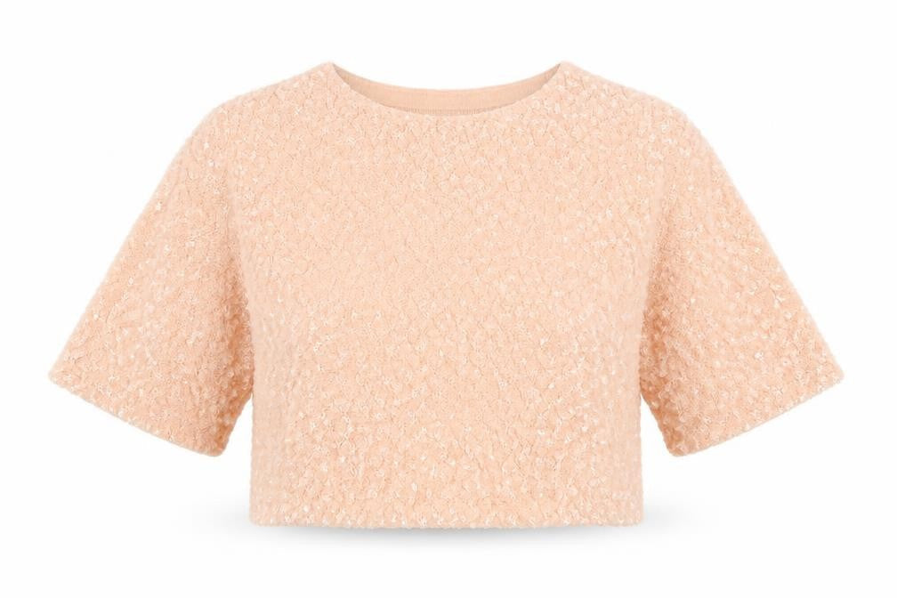 Topshop Womens Pink   Cropped Blouse Size 8