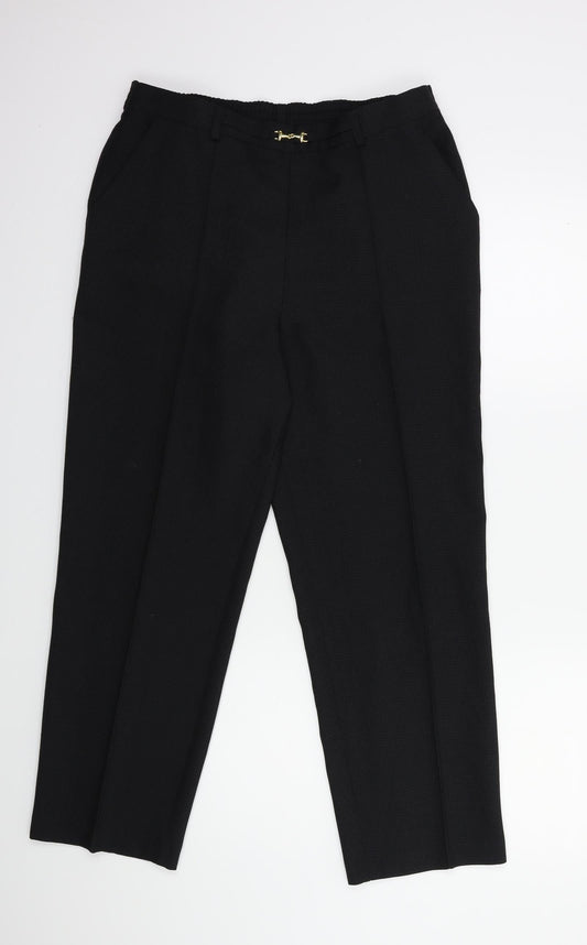Marks and Spencer Womens Black   Trousers  Size 32 in L25 in