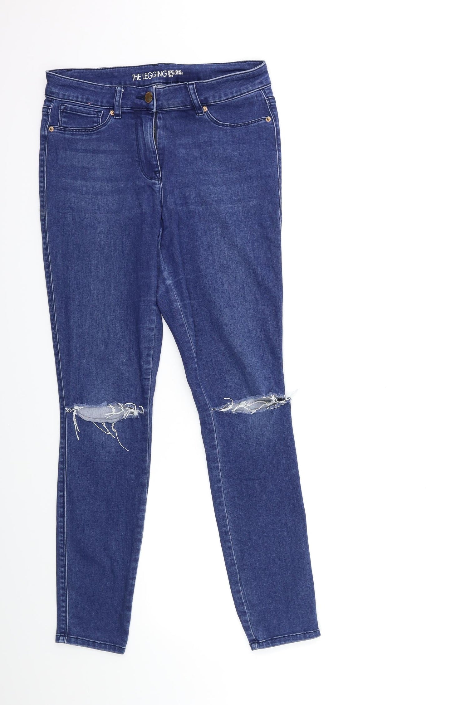 NEXT Womens Blue  Denim Skinny Jeans Size 10 L29 in
