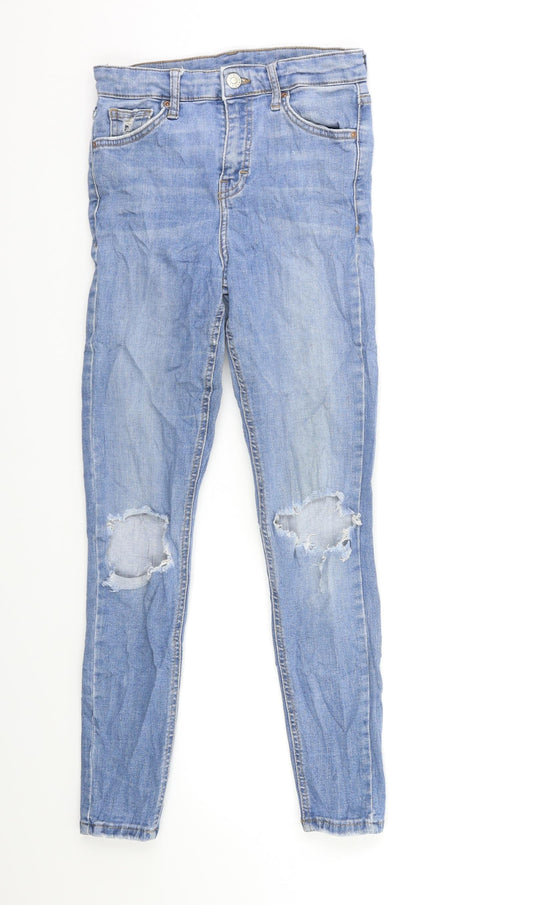 Topshop Womens Blue  Denim Skinny Jeans Size 26 in L30 in