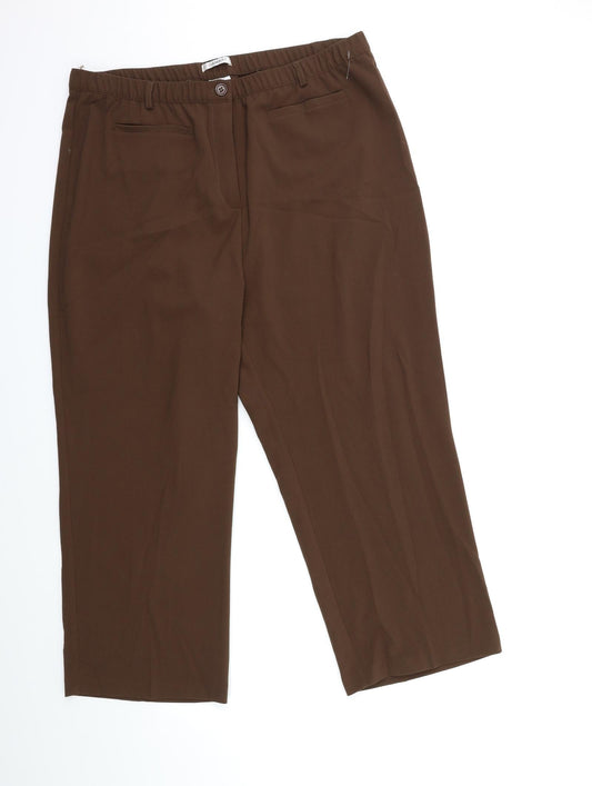 Damart Womens Brown   Trousers  Size 20 L28 in