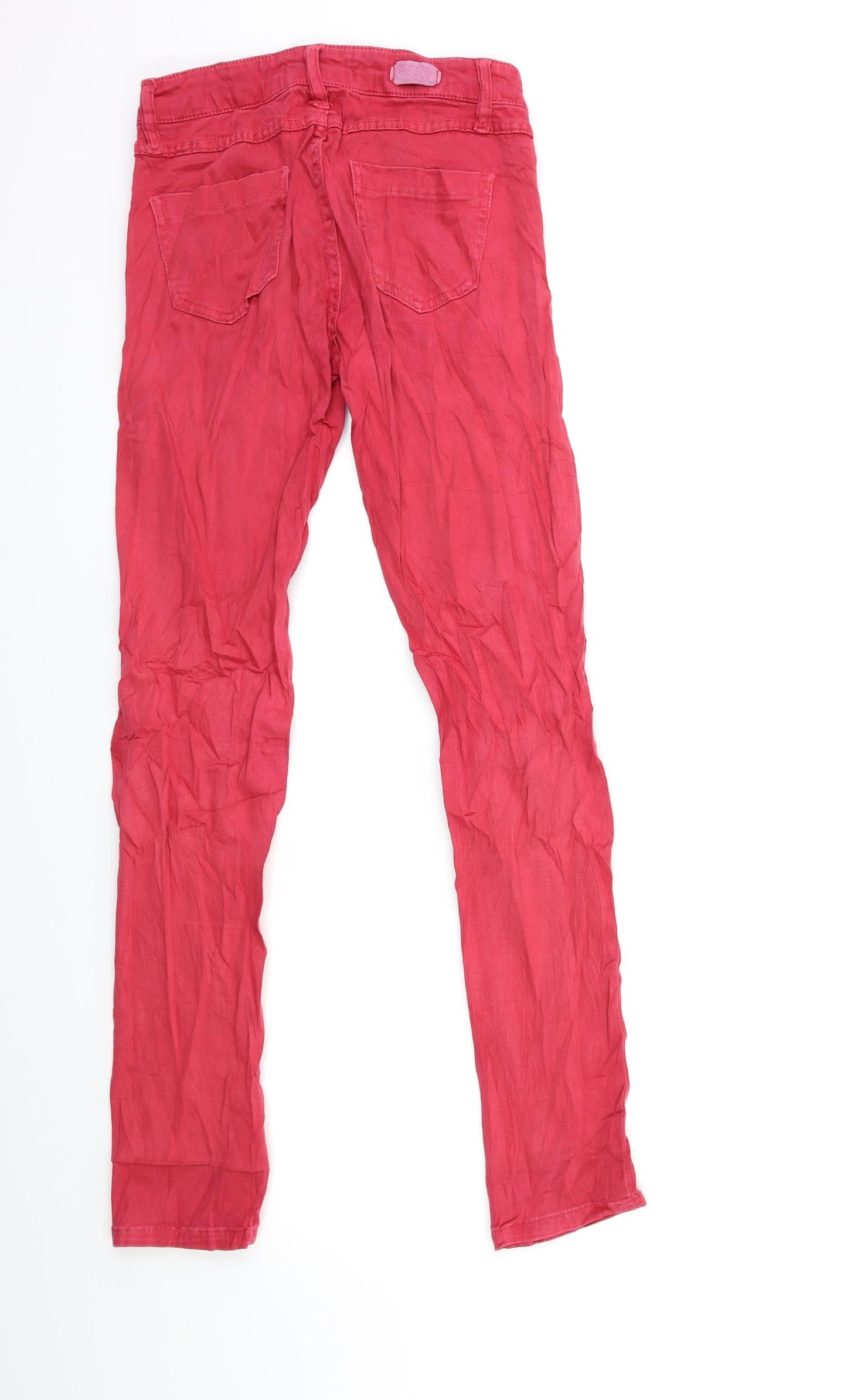 Stradivarius Womens Red  Denim Skinny Jeans Size 8 L30 in