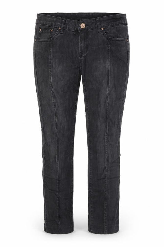 Womens Black  Denim Skinny Jeans Size 12 L28 in