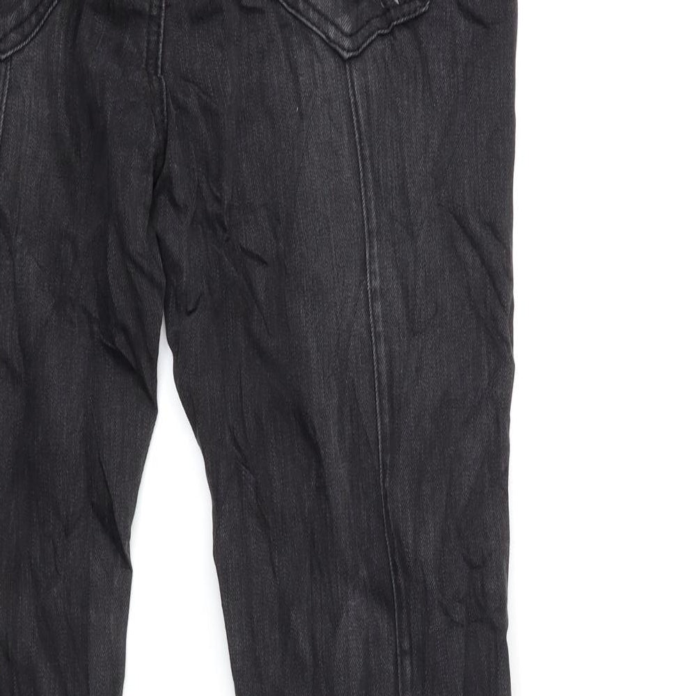 Preworn Womens Black  Denim Skinny Jeans Size 12 L28 in