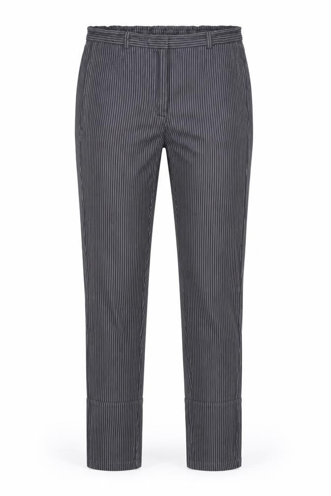 Preworn Womens Grey Striped  Trousers  Size 26 in L29 in