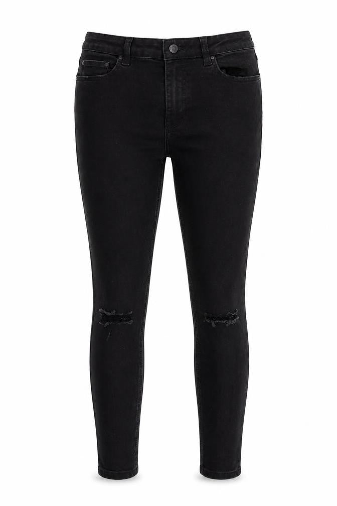 Denim & Co. Womens Black  Denim Skinny Jeans Size 12 L27 in