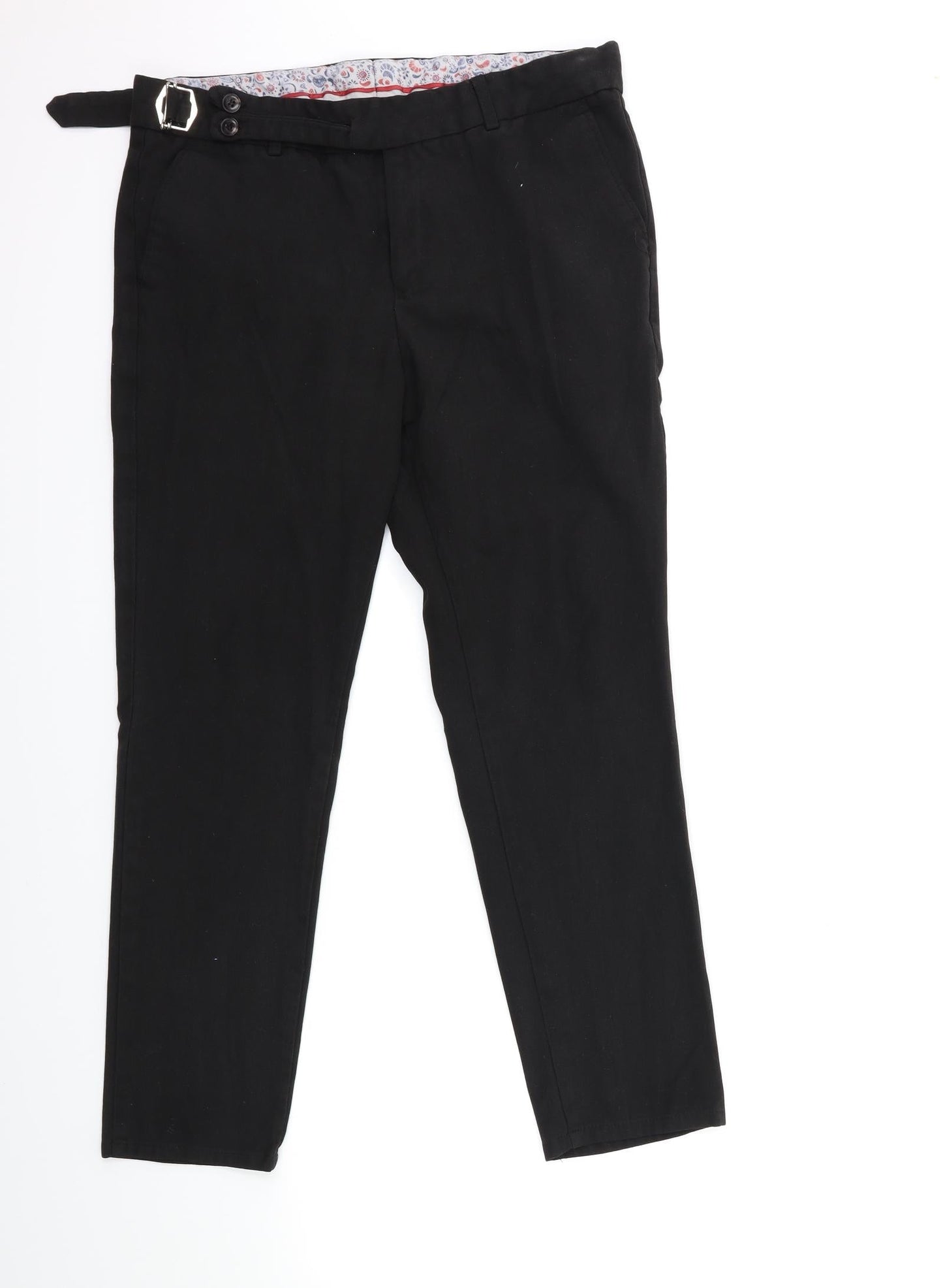 Preworn Womens Black   Trousers  Size 32 in L27 in