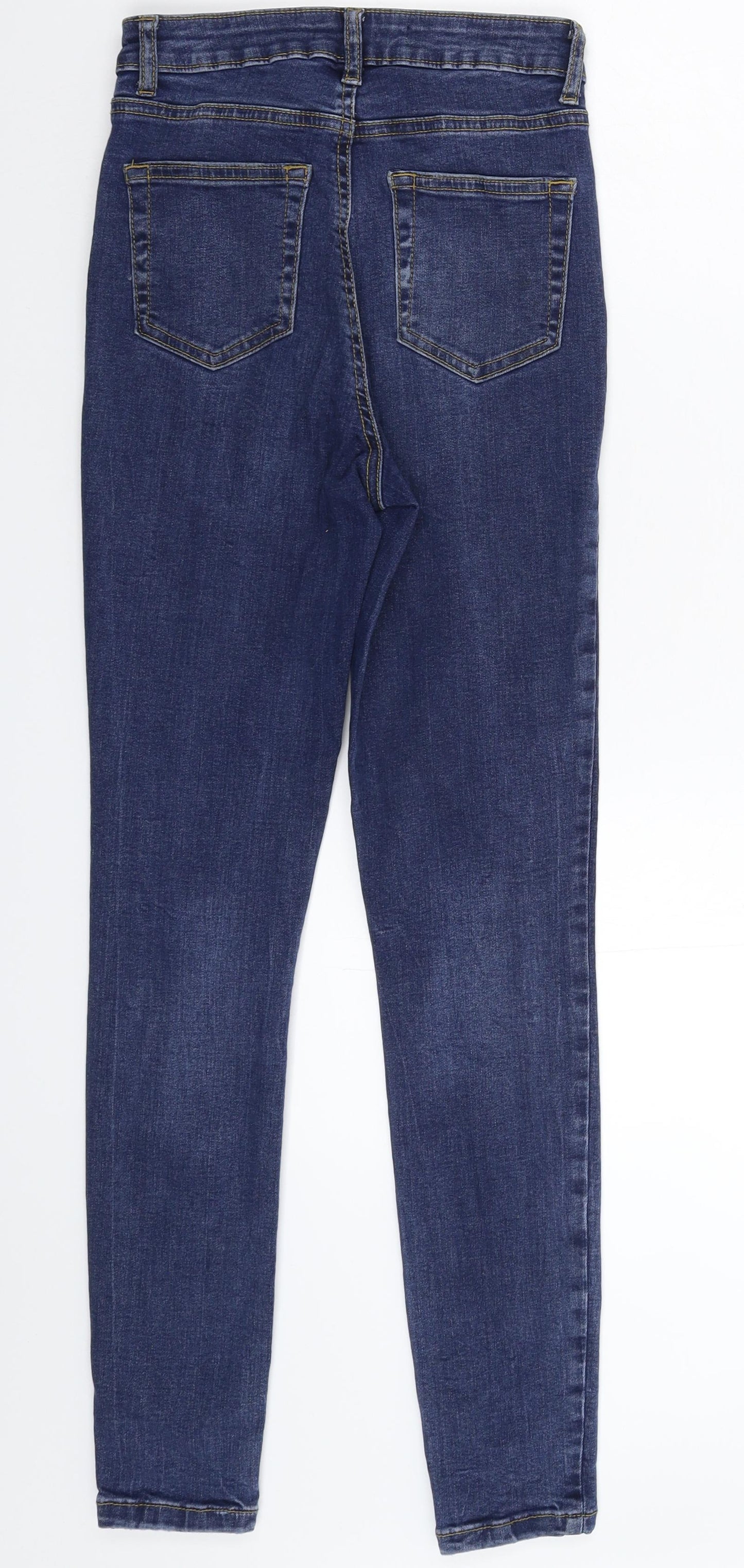 Denim & Co. Womens Blue  Denim Skinny Jeans Size 8 L28 in