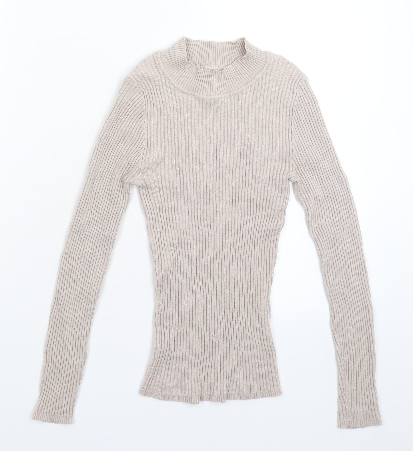 Preworn Womens Grey  Knit Pullover Jumper Size S