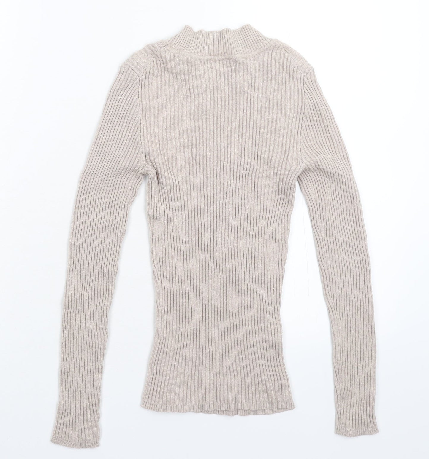 Preworn Womens Grey  Knit Pullover Jumper Size S