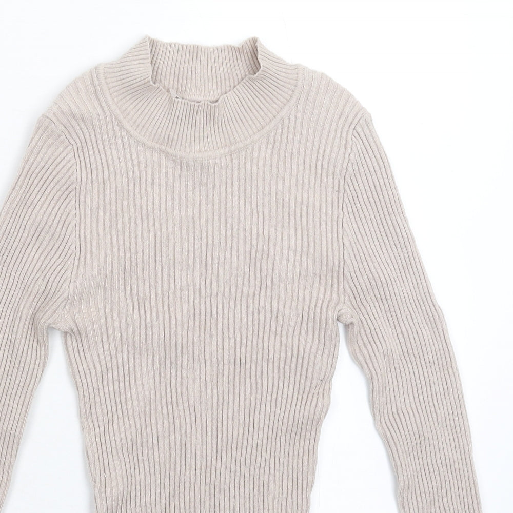 Preworn Womens Grey  Knit Pullover Jumper Size S
