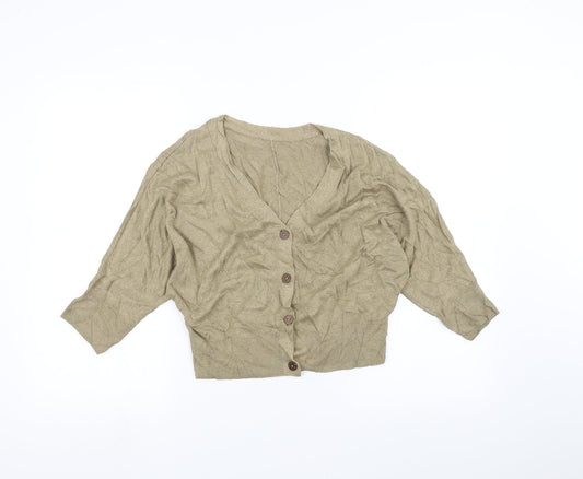 Marks and Spencer Womens Brown   Cardigan Jumper Size S